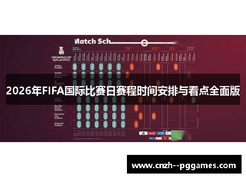 2026年FIFA国际比赛日赛程时间安排与看点全面版 2026年FIFA国际比赛日赛程时间安排与看点全面版